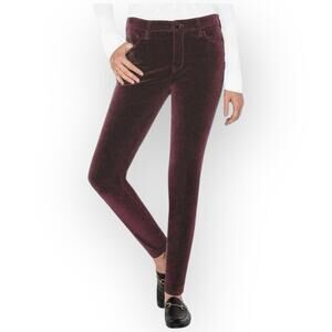 NWT Well Worn High-Rise Luxe Velvet Tapered Pants 16/36 – Inseam 29” – Purple